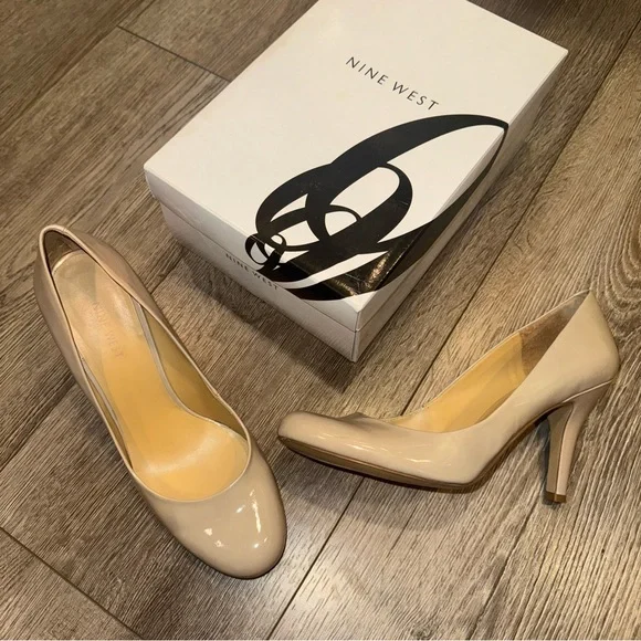 Nine West Shoes Nine West Ambitious Nude Pumps Poshmark
